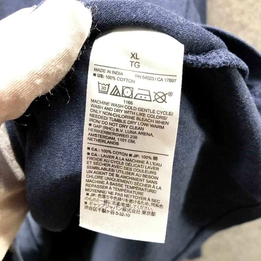 Banana Republic Luxe Touch‎ Performance Long Sleeve T-Shirt Mens XL Navy Blue